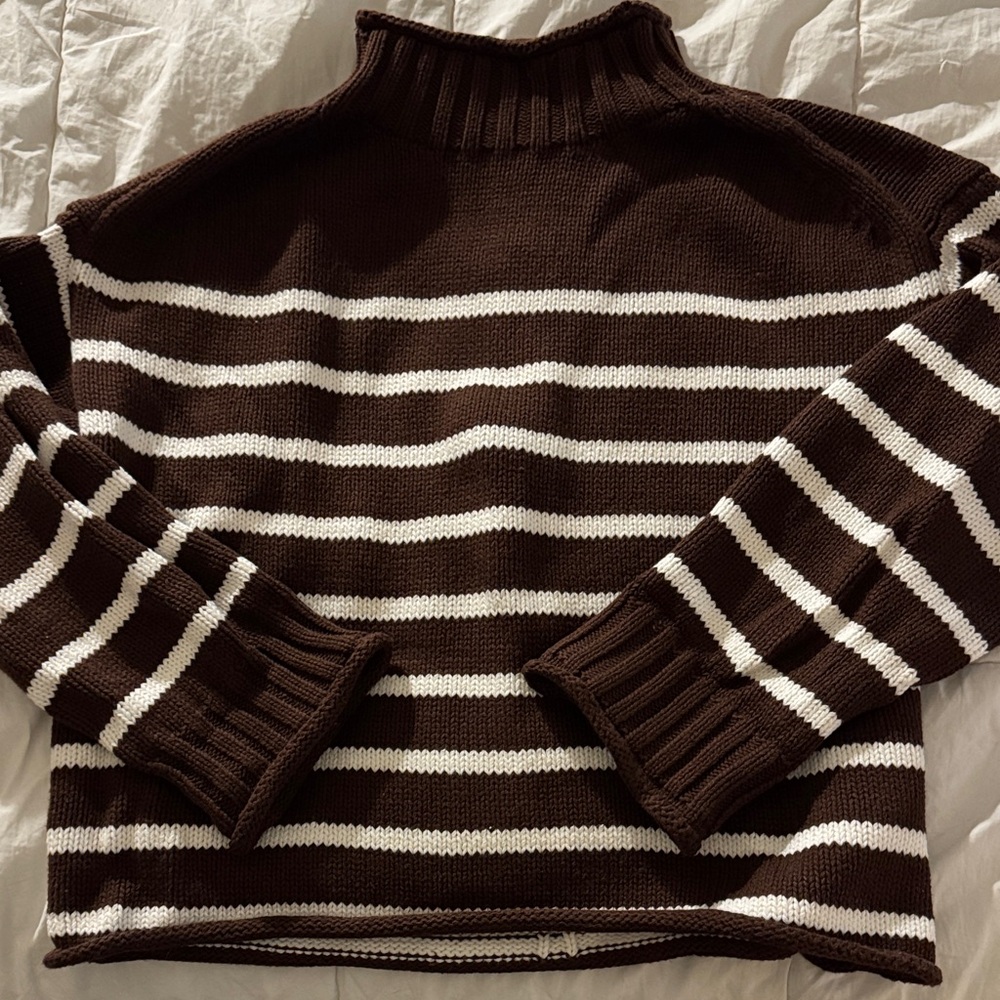 J.Crew Striped Rollneck Sweater - NWT - Picture 4 of 8